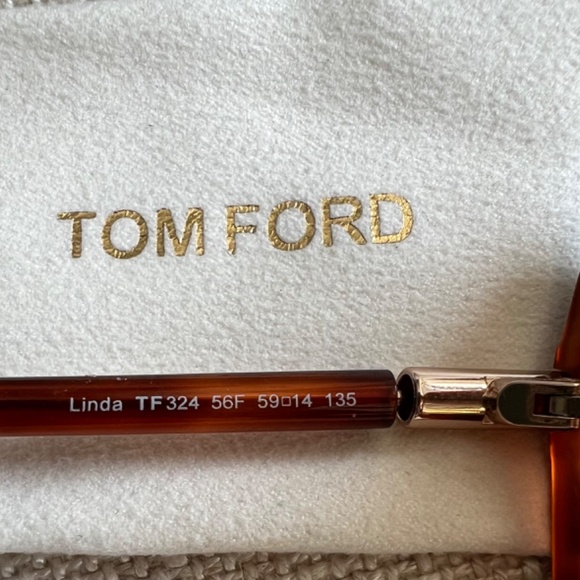 NWOT Tom Ford Linda Sunglasses - Brown Havana